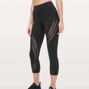 Lululemon Never Still Crop 21" Leggings - Black (Size 6)